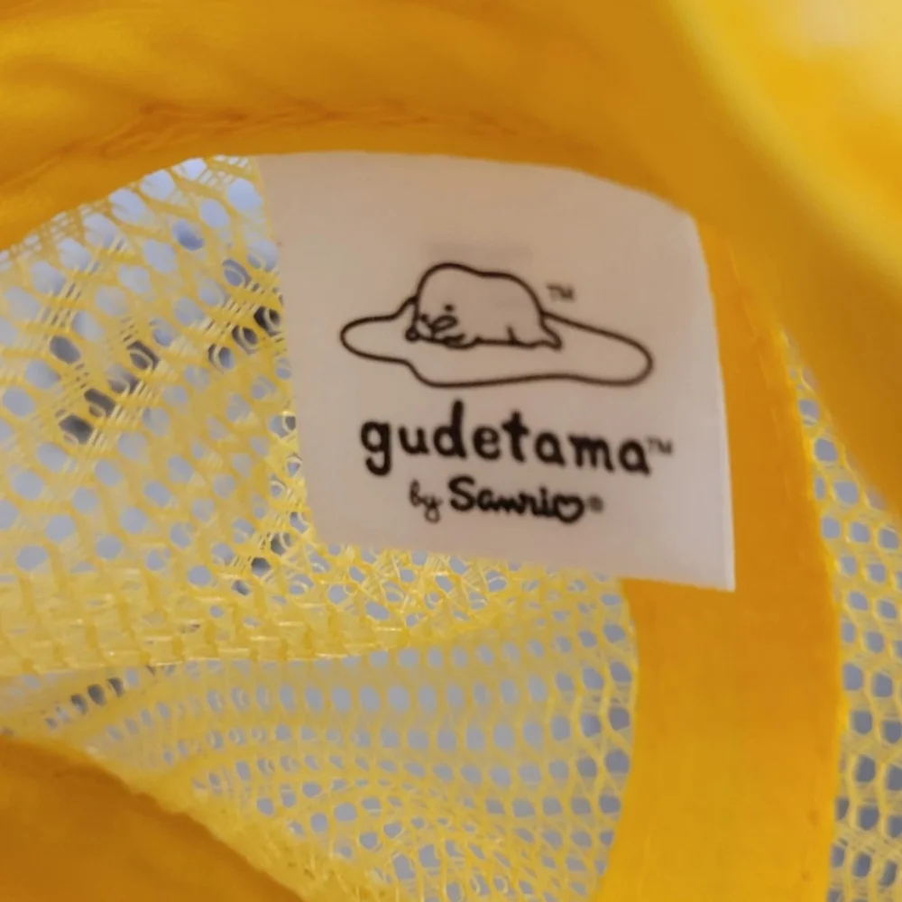 Gudetama Lazy Egg Hat Cap Snapback Sanrio Dont Care Adjustable